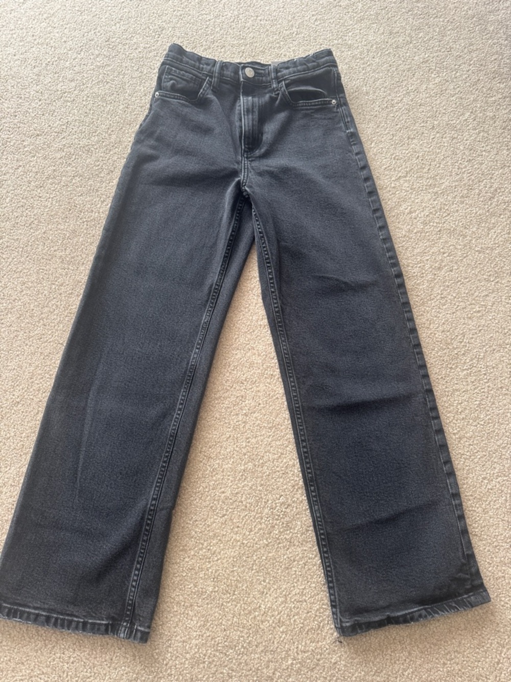 H&M Black Wide-Leg Jeans
